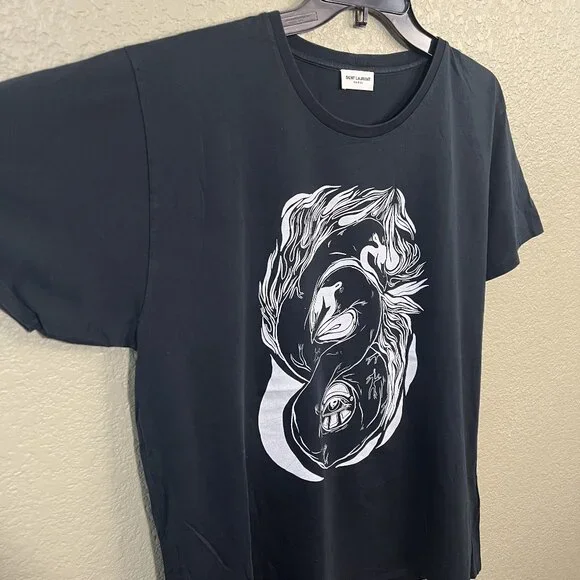 Grimes Saint Laurent YSL Swan Shirt XXL